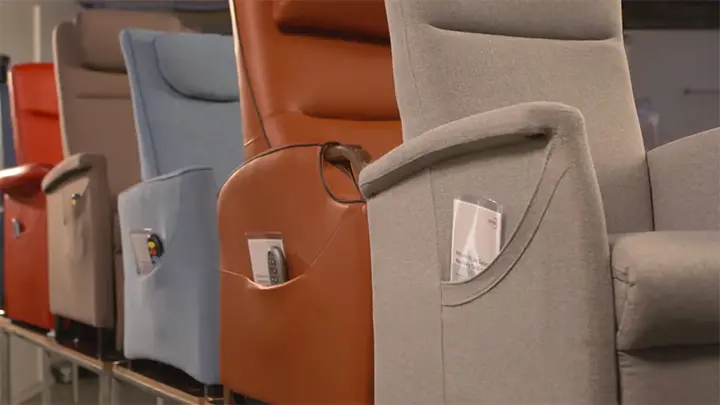 Aneinanderreihung verschiedener Formfit Sessel